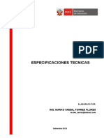 Especificaciones Técnicas