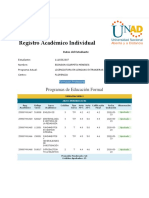 Registro Académico Individual