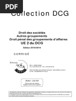 Dcgue2c Droit Des Societes Corriges