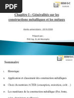 CH I - Généralités Sur La Construction Métallique + Métaux