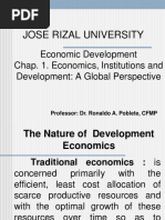 Chap. 1. Economics, Institutions and Development. A Global Perspective