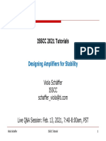 ISSCC 2021 Tutorials: Designing Amplifiers For Stability