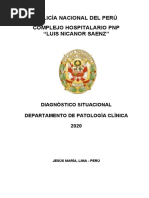 Diagnostico Situacional Patologia Clinica 2020