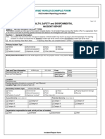 HSSE World Incident Report Form 1