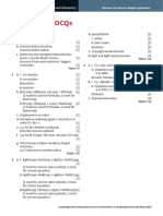 Answers To Eocqs: Cambridge International As Level Chemistry