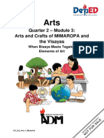 Arts7 - q2 - Mod3 - Arts and Crafts of MIMAROPA and The Visayas - FINAL