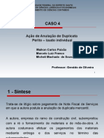 Caso 4: Ação de Anulação de Duplicata Perito - Laudo Individual