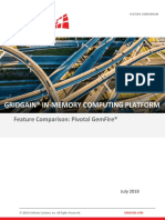 Gridgain® In-Memory Computing Platform: Feature Comparison: Pivotal Gemfire®