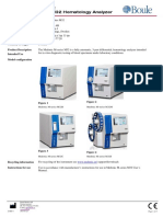 Technical Document Medonic M-Series M32 Hematology Analyzer: Product Name Manufacturer