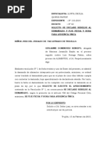 Fije Fecha y Hora para Audiencia - Milagros