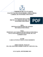 TRABAJO DE TITULACIÓN CARGUAYTONGO FELIX Faenadora de Pollos