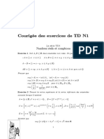 Exercices D'analyse Et Corrigés