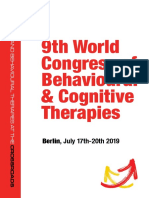 9th World Congress of Behavioural & Cognitive Therapies Congress-Programme