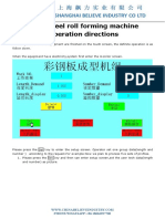 Manual of Metal Roofing Sheet Roll Forming Machine