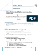 Linear First-Order ODE's: Classification of Differential Equations