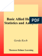 Basic Allied Health Statistics and Analysis