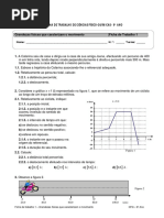 Ficha Trabalho 1 - Grandezas Físicas Que Caracterizam o Movimento