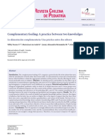 Complementary Feeding: A Practice Between Two Knowledges: La Alimentación Complementaria: Una Práctica Entre Dos Saberes