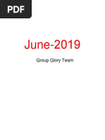 June - Group Glory Team