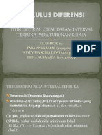 Kd01 Kelompok10 Titik Ekstrim Lokal Dalam Interval Terbuka Pada Turunan Kedua