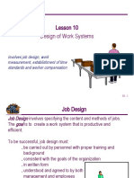 10 Design of Work Systems