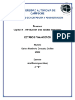 Resumen Cap 6 - Estados Financieros