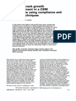 Fatigue Crack Growth Measurement in A CSM Composite Using Compliance and Moire Techniques