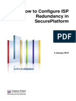 How To Configure Isp Redundancy in Secureplatform: 4 January 2012