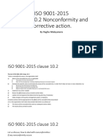 ISO 9001-2015 Clause 10.2 Nonconformity and Corrective Action