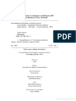 Aconselhamento Psicológico Centrado Na Pessoa - Novos Desafios (SUMÁRIO)