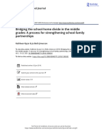 Bridging The School Home Divide in The Middle Grades A Process For Strengthening School Family Partnerships