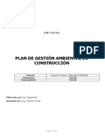 Plan de Gestión Ambiental de Construcción: Jose Cujo S.A