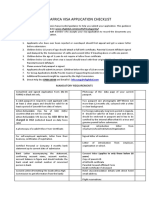 South Africa Visa Application Checklist: Mandatory Requirements