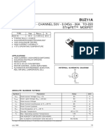 Datasheet BUZ11A - FET Circuito Do Reostato Iluminação Do Painel