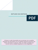 Estudo Da Sintaxe Mapa Sintaxe Cap 3 - INEZ SAUTCHUK