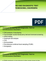 Screening and Diagnostic Test For Chromosomal Disorders