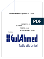 Merchandise Plan Report On Gul Ahmed