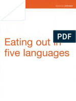 Eating Out in Five Languages