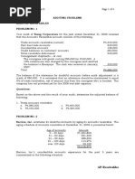 Guerrero, Mariane Jean D. Page 1 of 4 Bsa 3: Auditing Problems Audit of Receivables Problem No. 1