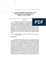 Development and Validation of Strategic Intervention Materials (Sims) in Teaching Elementary English 4: Content Validation