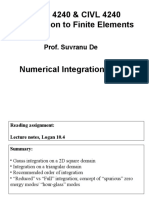 Numerical Integration in 2D (Lec 21)