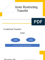 Conditions Restricting Transfer