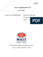 Wireless Communication Lab ETCS 463