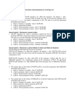 Accounting For Insurance Contracts: Use The Following Information For The Next Two Questions