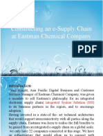 Constructing An E-Supply Chain at Eastman Chemical Company