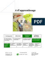 341 - A.E.B. Livret D'apprentissage. 4 Finitions Décoration. 3 Plomberie Sanitaire. 1 Aménagement 2 Electricité