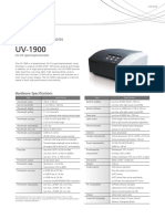 Typical Specifications: UV-VIS Spectrophotometer