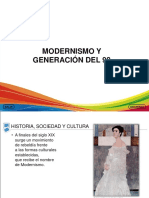 Modernismo y Gen 98 (Diapositivas)