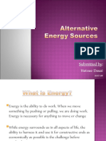 Altenative Energy Sources