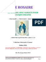 Rosaire Verset Chaque Dizaine